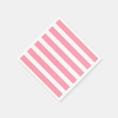 Moderne Chic Pink Stripe Party servetten (Hoek)