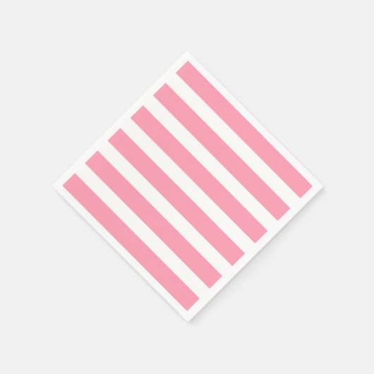 Moderne Chic Pink Stripe Party servetten (Hoek)