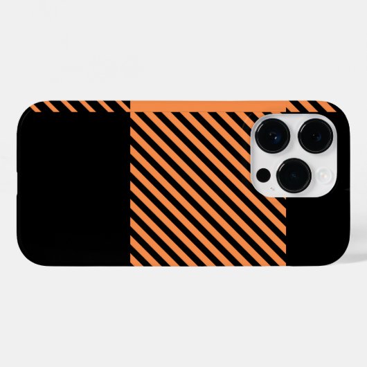 Moderne Chic Plaid Gestreept Case-Mate iPhone Case (Achterkant (horizontaal))