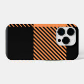 Moderne Chic Plaid Gestreept iPhone Hoesje (Achterkant horizontaal)