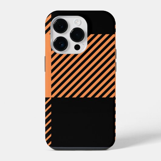 Moderne Chic Plaid Gestreept iPhone Hoesje (Achterkant)