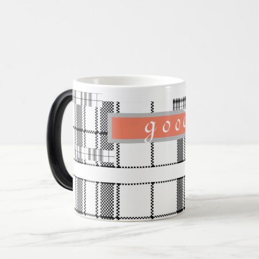 Moderne chic Plays Black en White Mok (Voorkant links)