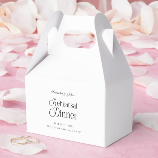 Moderne Chic Proefhuwelijk Diner Bedankt Bedankdoosjes (Huwelijk)