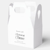Moderne Chic Proefhuwelijk Diner Bedankt Bedankdoosjes (Geopend)
