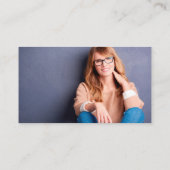 Moderne chic Professional, minimalistische Logo fo Visitekaartje (Achterkant)