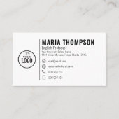 Moderne chic Professional, minimalistische Logo fo Visitekaartje (Voorkant)