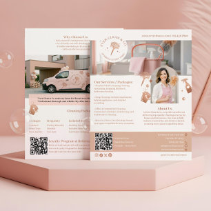 Moderne Chic Professionele Huisreinigingsmarketing Flyer