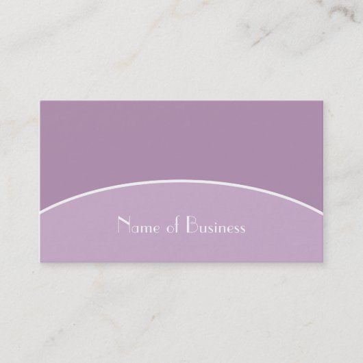 Moderne Chic Professionele Lavendel en Paarse Naam Visitekaartje (Voorkant)