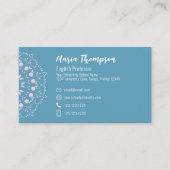 Moderne Chic Professionele QR Code Aangepast Visitekaartje (Voorkant)