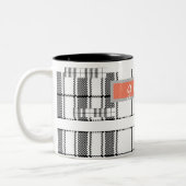 Moderne chic Pset Black en White Classic Mok (Links)