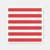 Moderne Chic Red Stripe Party servetten (Voorkant)
