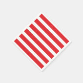 Moderne Chic Red Stripe Party servetten (Hoek)