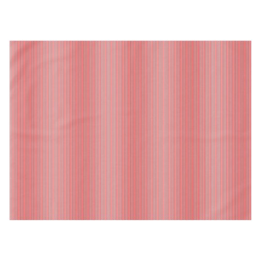 Moderne Chic Red White Stripes Pattern Tafelkleed (Voorkant (Horizontaal))