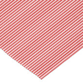 Moderne Chic Red White Stripes Pattern Tafelkleed (Gekanteld)