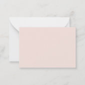 moderne chic rode script bruiloft dank je vakantie notitiekaartje (Achterkant)
