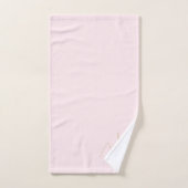 Moderne Chic Roze Goud Naam Schrift Bad Handdoek (Handdoek)