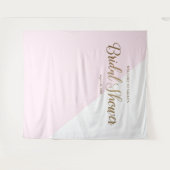 Moderne chic roze goud script Persoonlijk Wandkleed (Voorkant (horizontaal))