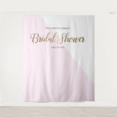 Moderne chic roze goud script Persoonlijk Wandkleed (Voorkant)