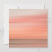 Moderne Chic Roze Roos Bruiloft Kaart (Achterkant)
