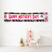 Moderne Chic Roze Rozen | Moederdag Banner (Insitu)