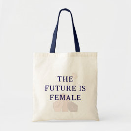 Moderne Chic Roze Waterverf De Toekomst Is Vrouwel Tote Bag