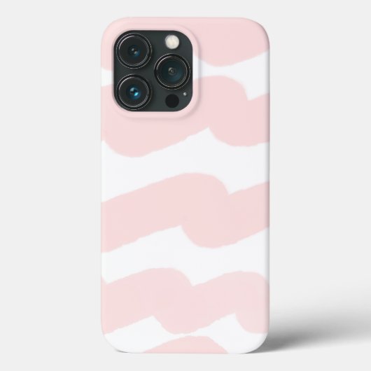 Moderne Chic Roze Waterverf Strepen Case-Mate iPhone Case (Achterkant)