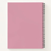 Moderne Chic Roze & Wit Notitieboek (Achterkant)
