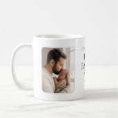 Moderne Chic Script Beste Papa Ooit Foto Koffiemok (Links)