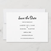 Moderne Chic Script Foto Save The Date (Achterkant)