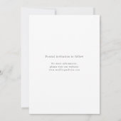 Moderne Chic Script Minimalistische Bewaar De Datu Save The Date (Achterkant)