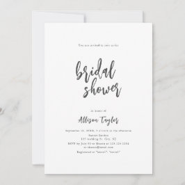 Moderne Chic Script Minimalistische Bruiloft Uitno Kaart