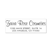 Moderne Chic Script Naam Retouradres Zelfinktende Stempel (Design)