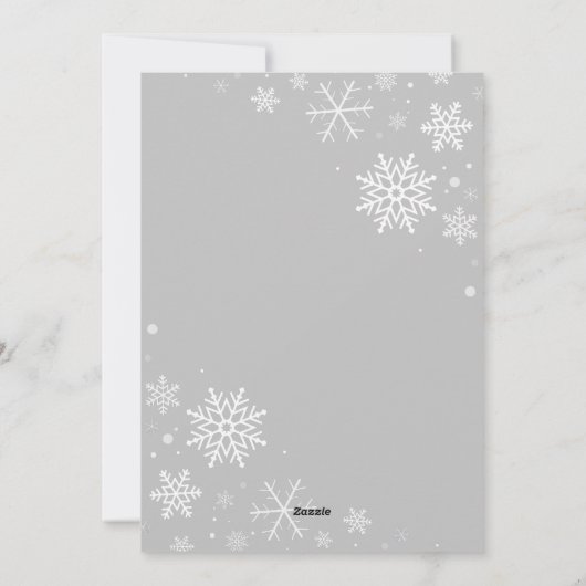 Moderne Chic Script Prettig Vakantieseizoen Eén Fo Feestdagenkaart (Achterkant)