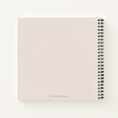 Moderne Chic Script Vrijgezellenfeest Blush Pink G Notitieboek (Achterkant)