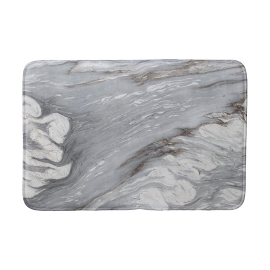 moderne chic simpel minimalistisch witte grijze ma badmat (Voorkant)