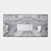 moderne chic simpel minimalistisch witte grijze ma bureaumat (Keyboard & Muis)