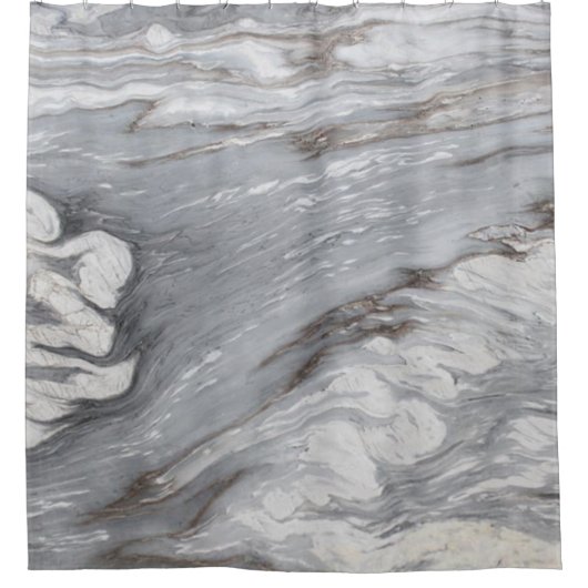 moderne chic simpel minimalistisch witte grijze ma douchegordijn (Voorkant)