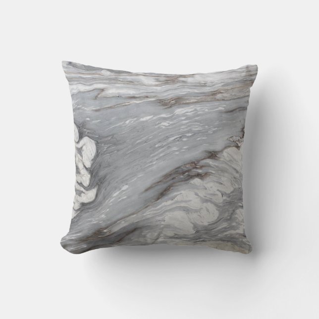 moderne chic simpel minimalistisch witte grijze ma kussen (Voorkant)