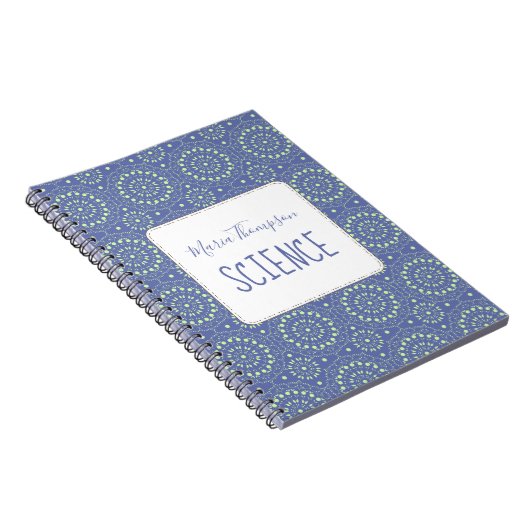 Moderne chic Simple Student heeft Periwinkle Blue Notitieboek (Rechterzijde)
