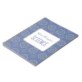 Moderne chic Simple Student heeft Periwinkle Blue Notitieboek (Linkerzijde)