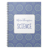Moderne chic Simple Student heeft Periwinkle Blue Notitieboek (Voorkant)