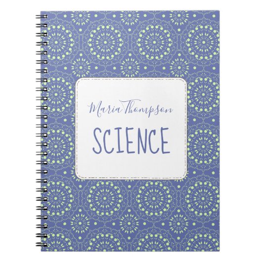 Moderne chic Simple Student heeft Periwinkle Blue Notitieboek (Voorkant)