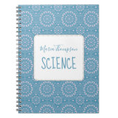Moderne chic Simple Student Onderwerp Periwinkle P Notitieboek (Voorkant)