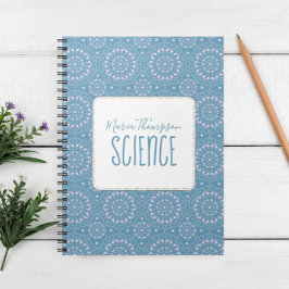Moderne chic Simple Student Onderwerp Periwinkle P Notitieboek