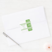 Moderne Chic Squares Save the Date Stickers (Envelop)
