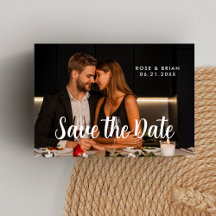 Moderne Chic Statement Save The Date Fotokaart