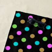 Moderne Chic Stippen Zwart & Goud Strandlaken (In situ)