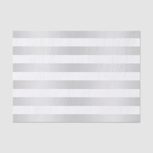 Moderne chic strepen grijs satijn chic decoratief tissuepapier (Voorkant)