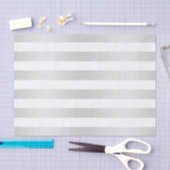 Moderne chic strepen grijs satijn chic decoratief tissuepapier (Craft)