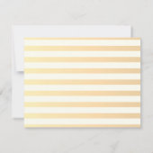 Moderne Chic Striped Flowers Rehearsal Dinner Kaart (Achterkant)